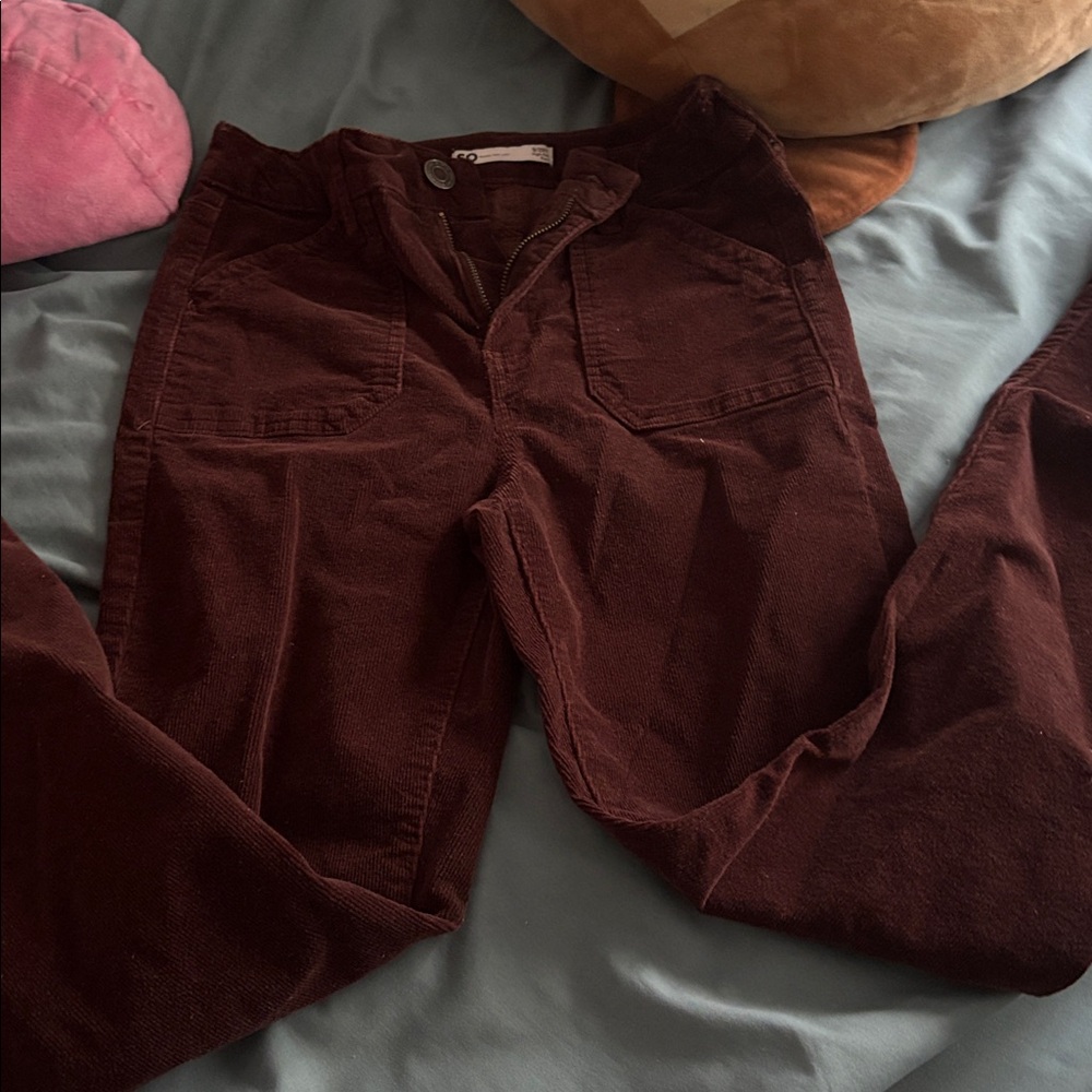 SO brown corduroy flare pants